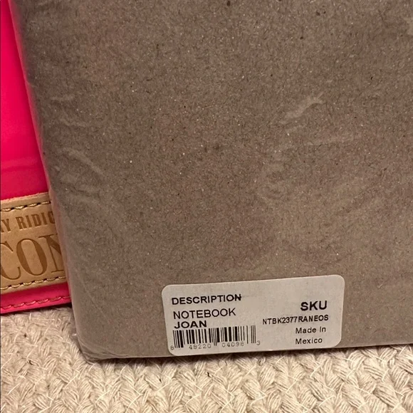 Consuela (Joan) Vibrant Pink Cover with Monogrammed Black Heart Accents - Picture 5 of 7